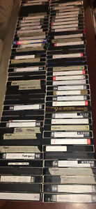 Lot 88 VHS Movie TAPES Prerecorded Sold AS Used Blanks Commercials Three Stooges