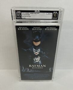 Batman Returns VHS Tape 1992 Warner Home Video Sealed New IGS 8.5 10 Graded Gold