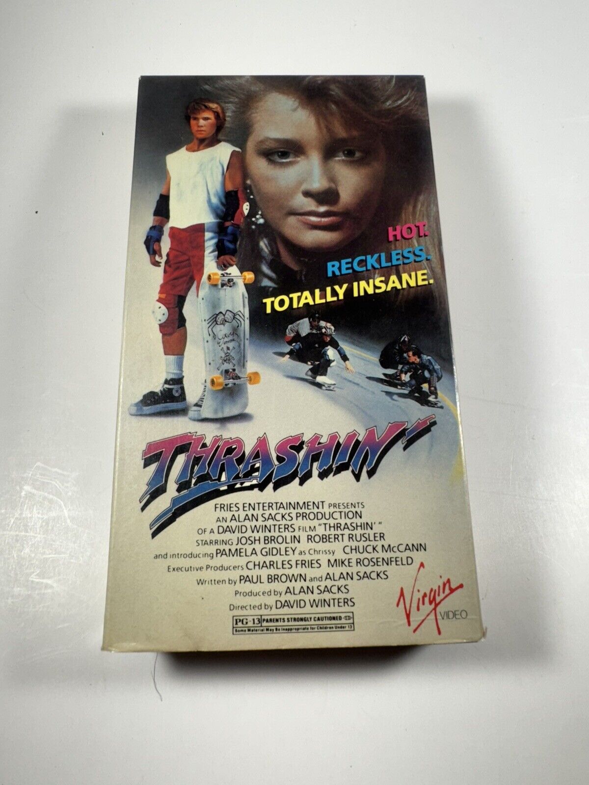 THRASHIN' - 1986 VHS Josh Brolin Skateboarding Rad 80s Cult Classic NICE 246