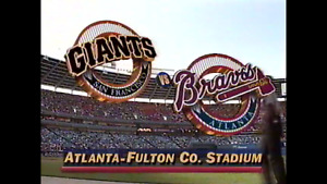 VHS #334  MLB 1995 Giants at Braves 7.8.95, Giants at Braves 7.9.95 Baseball