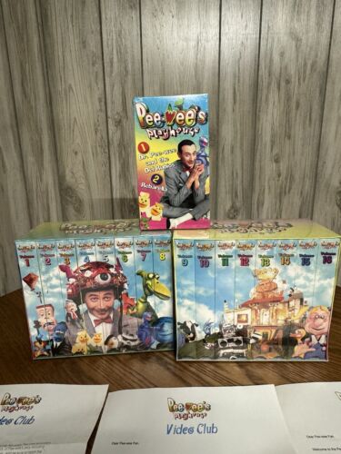 Pee-Wee's Playhouse Lot of VHS Sets 1 + 2 (Complete Vol. 1-16, 1987/96) RARE