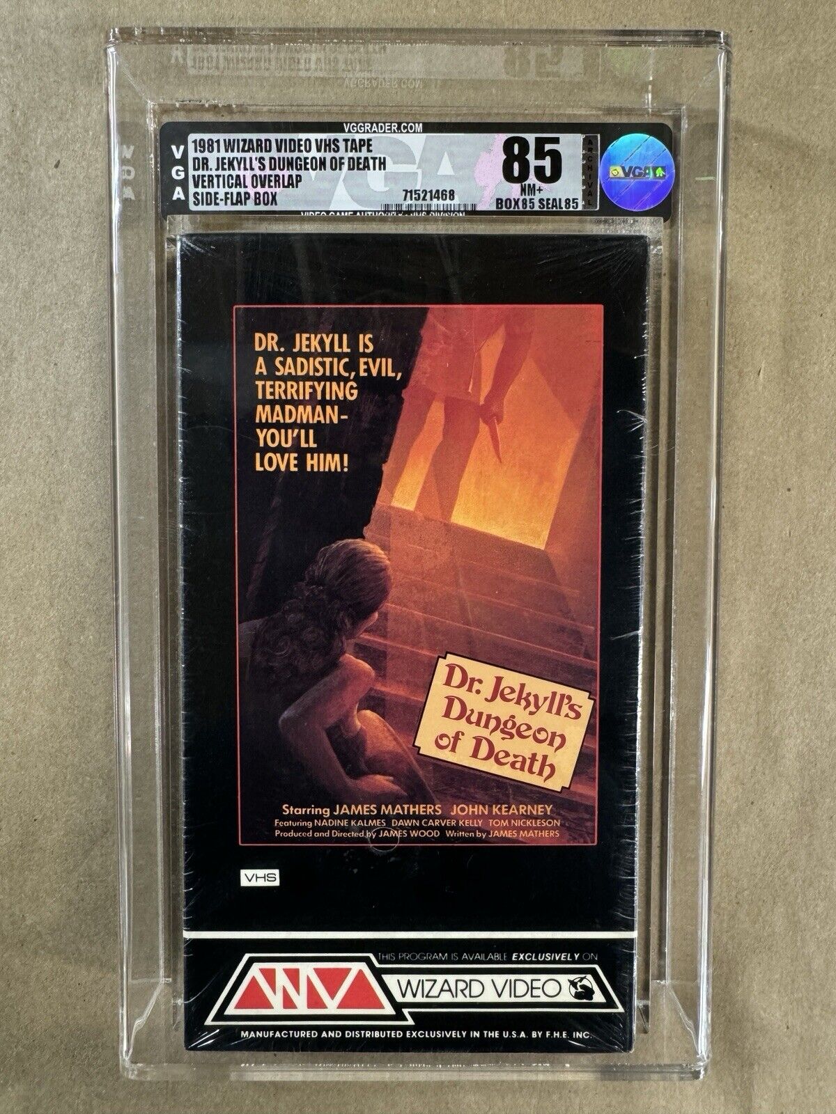 VHS — VGA 85 — DR. JEKYLL’S DUNGEON OF DEATH / WIZARD VIDEO