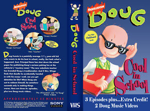 Doug Cool in School VHS Tape RARE Nickelodeon Cartoon Funnie Music Videos NEW!