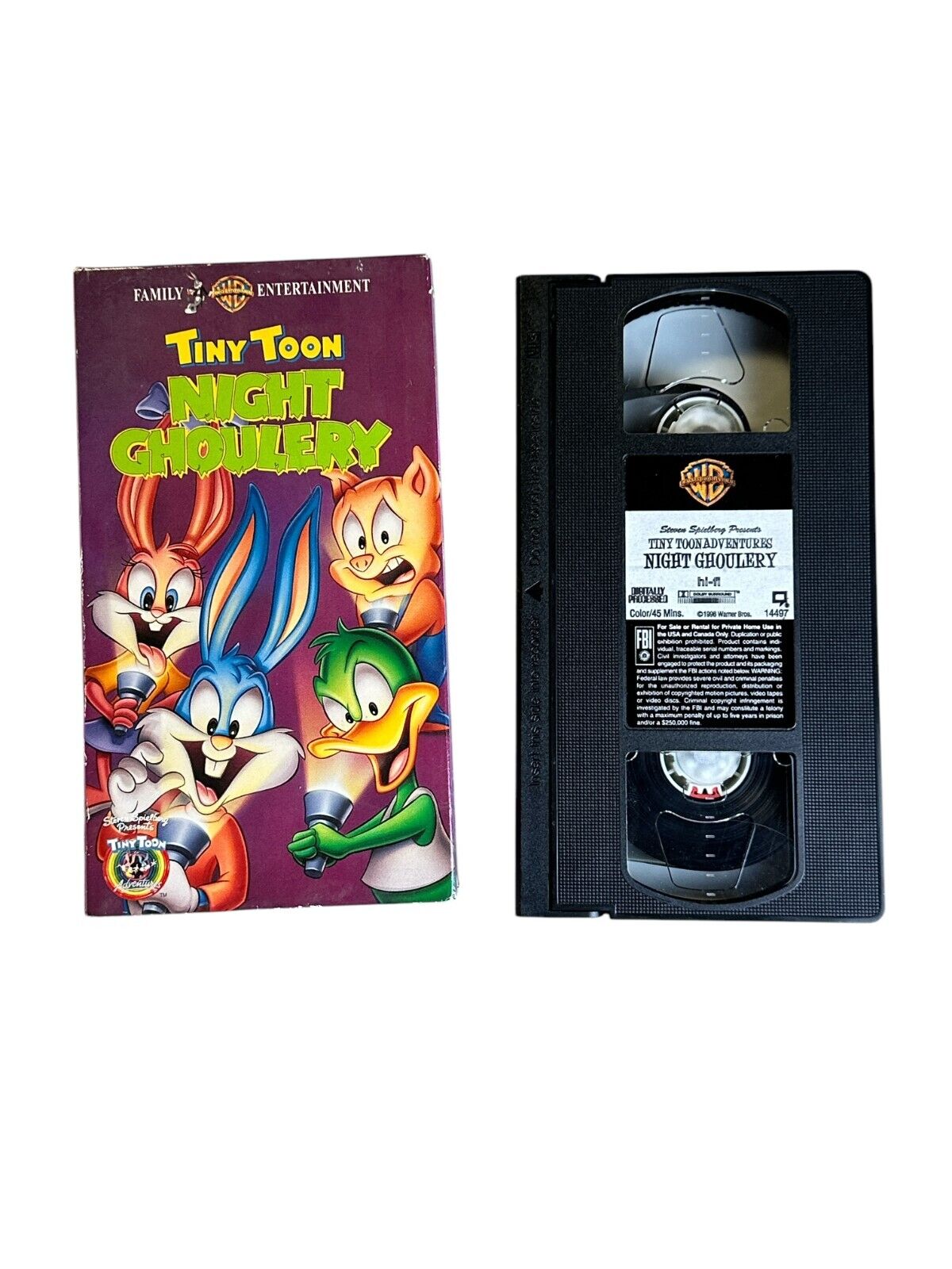 Tiny Toons Night Ghoulery Looney Tunes VHS Tape 1996 Warner Bros