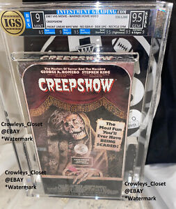 CREEPSHOW VHS 1987 Beckett Sealed/Graded 9/9.5 GEM MINT G.Romero,S.KIng HORROR