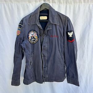 Vietnam War US Coast Guard Navy N4 Deck Jacket Patched Golden Gate District SF