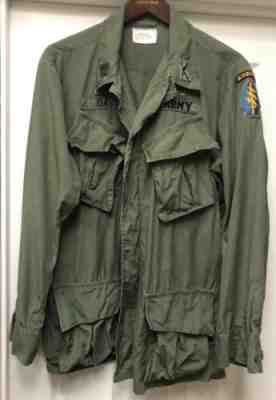 US Army Vietnam War Special Forces SSI Poplin Jungle Jacket 3rd Pat SOG SCU JJ