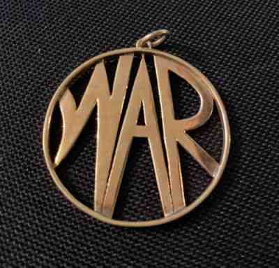 RARE Original Vietnam War 14k Gold WAR Necklace Green Beret Special Forces Army