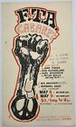 Original '71 Anti VIETNAM War 'FTA CABARET' Monterey Fairground Poster BROADSIDE