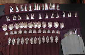 Grand Baroque by Wallace Sterling Flatware Set Service for 12 & xtra. 64 Pieces