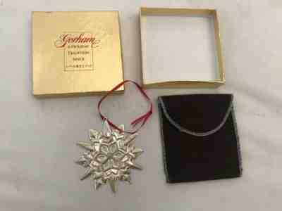 Christmas Ornament Sterling Silver GORHAM 2004 SNOWFLAKE New In Box