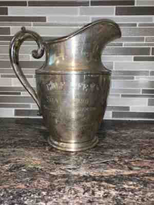 Wallace Sterling Award Vase Pitcher 1930 Weight 1 Pound 8oz