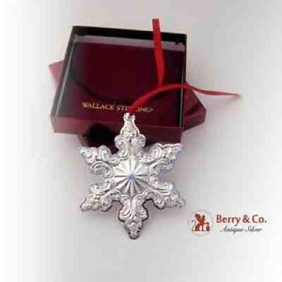 Snowflake Sterling Ornament 2003 Wallace Grande Baroque