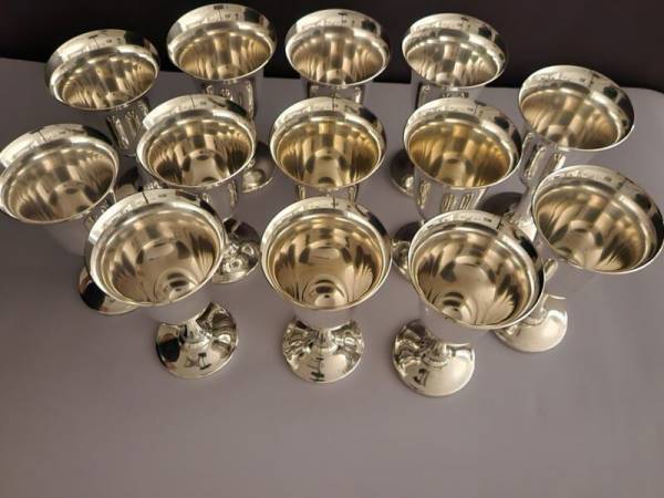 Wallace Sterling Silver 14 Goblets set of 12 + 1
