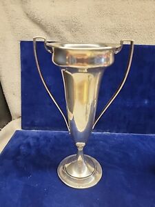 Antique Sterling Silver Trophy Vase R.Wallace & Sons Mfg Co Handles #1247