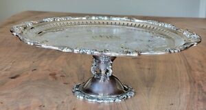 Baroque by Wallace Silverplate Cake Stand Round 14