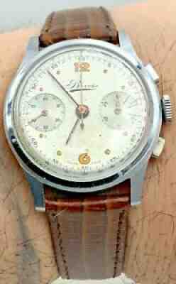 1950s VINTAGE BOVET CHRONOGRAPH MENS WATCH NEW STRAP SERVICED