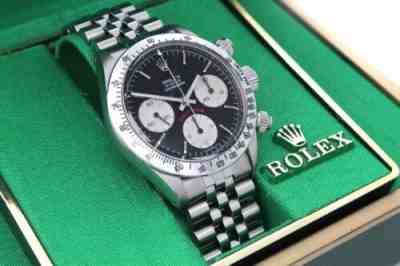 ROLEX COSMOGRAPH DAYTONA VINTAGE 6265 W/BOX PAPERS FULL SET 1 OWNER NO RESERVE