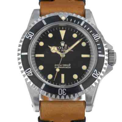 Rolex 5513 Gilt Underline Dial Submariner Unpolished PCG Case Box Papers Vintage