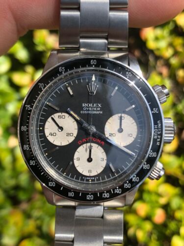 Genuine Vintage Rolex 6263 "BIG RED" Black Dial Daytona 1979/80. Box & Booklets