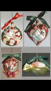 Waterford 12 Days Of Christmas Holiday Heirlooms Ornaments Complete Set Of 12!