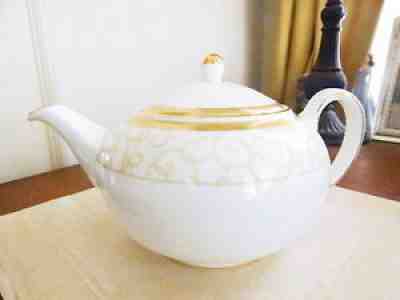 NEW! Wedgwood China CELESTIAL GOLD Teapot Tea Pot