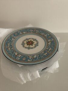 12 Wedgwood England Florentine Turquoise Bread Butter Plates Fruit Center 6”