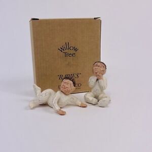 Willow Tree Babies 26033 Susan Lordi Figures Sitting Crawling Demdaco 2000 Love