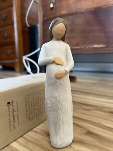 Demdaco Willow Tree “Cherish” Pregnant Figurine 2002 Expecting Mom Susan Lordi