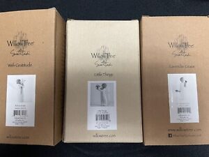 LOT 3 Demdaco Willow Tree Figurines With Gratitude Lavender Grace Little Things
