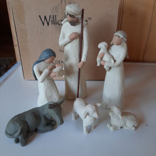 6 Piece Willow Tree Nativity Set Sculpted Hand-Painted Orig Box
