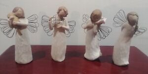 WILLOW TREE Angel Figurines Sweet Lot of 4, Perfect Condition!  See Descriptions