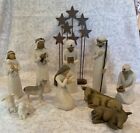 Willow Tree 12-Piece Set: Nativity plus Three Wisemen, Ox and Goat, & 3 Wisemen