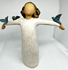 Willow Tree Happiness #26130 Girl With Blue Birds by Susan Lordi 2004 NEW IN BOX