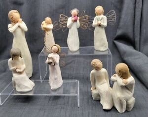 Lot of 7 Demdaco Willow Tree Figurines & Angels by Susan Lordi ~ No Duplicates