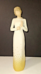Willow Tree " VIGIL " By Susan Lordi 2015 Demdaco Woman Holding Candle 10" Tall