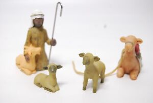 Willow Tree Nativity Figurine, Shepherd and Stable Animals sculpted hand-painted