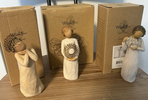 DEMDACO Willow Tree Figurines, Lot Of 3, with boxes