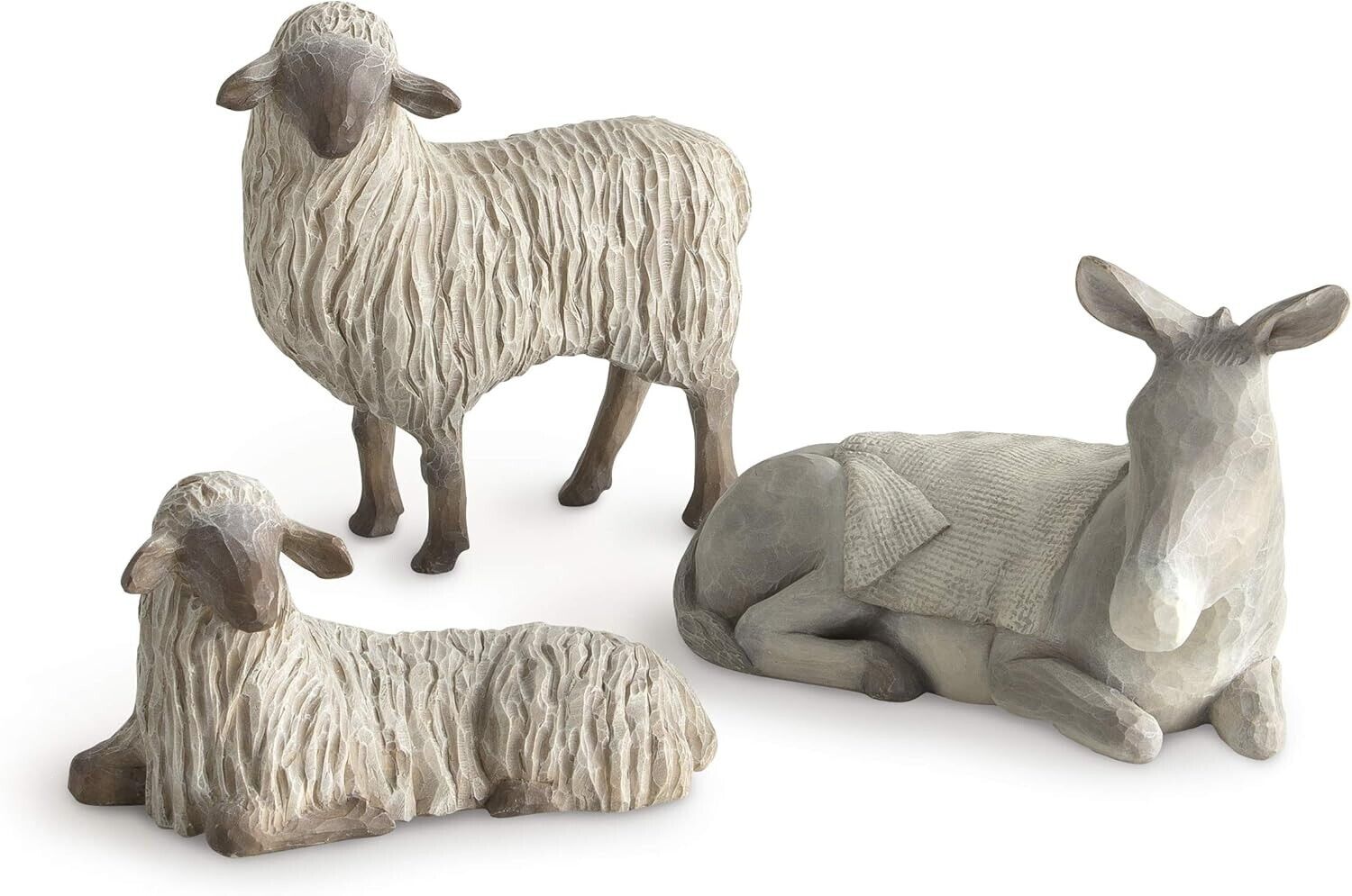 Willow Tree Gentle Animals of The Stable for The Christmas Story, Sculpted Hand-