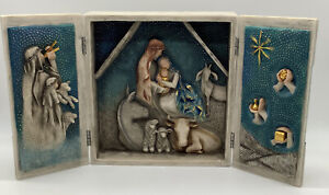 STARRY NIGHT NATIVITY TRIPTYCH HAND PAINTED WILLOW TREE SUSAN LORDI 27370