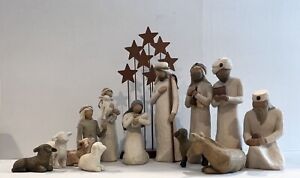 Willow Tree 17 Piece Nativity Figurine Set 1999 Susan Lordi