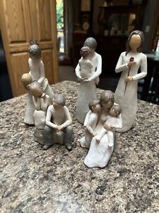 Willow Tree Angel Lot Of 5 Family Mother Daughter Brother Sister Angel