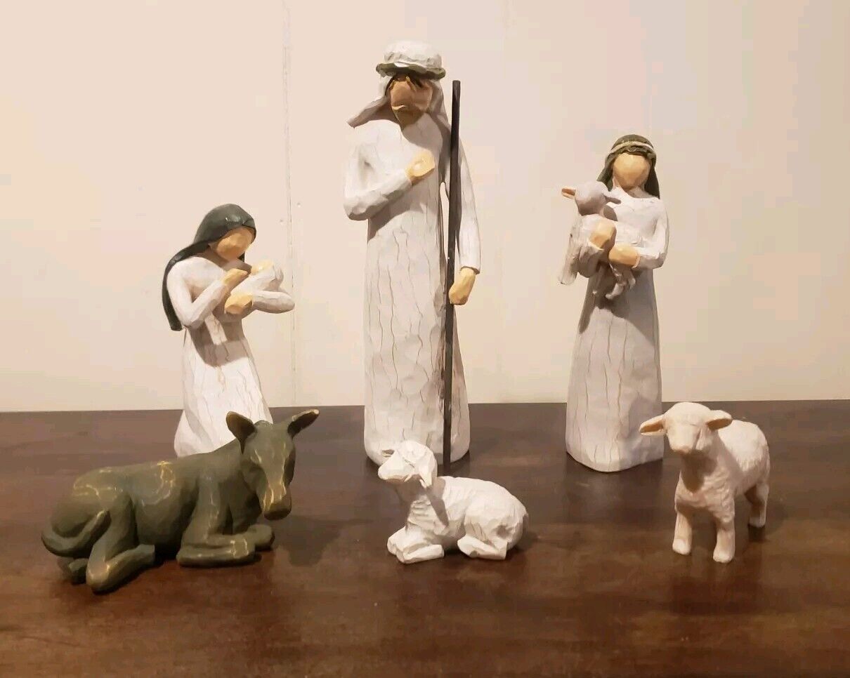 Demdaco Willow Tree Sculptured Figurine Nativity 6-Piece Set 26005