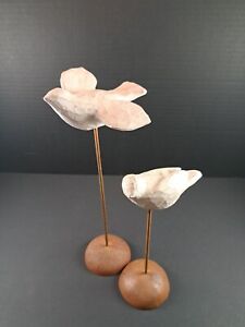 Willow Tree Nativity Birds Sculpure Set Susan Lordi White Dove 2 Pc 1999