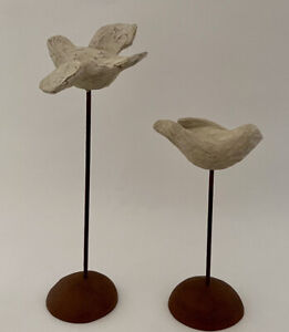 Willow Tree Nativity Birds Sculpture Set Susan Lordi White Dove W/Box 2PC 1999