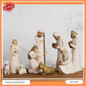 Willow Tree Nativity figurines set (9 PIECES) with nativity and Three Wisemen