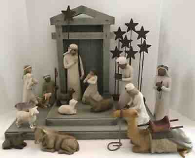 WILLOW TREE NATIVITY Demdaco 17 Piece Set By: Susan Lordi Original Box w/packing
