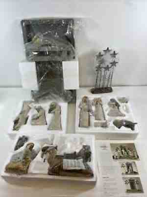 DEMDACO Willow Tree NATIVITY Set: CrÃ¨che, Animals, Three Wisemen, Stars W/Boxes