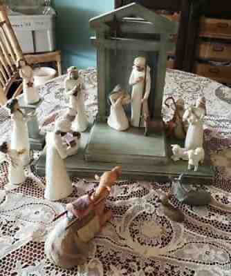 Willow Tree Nativity scene with 20 pieces , hand painted FINAL MARKDOWN, ThanksÂ 