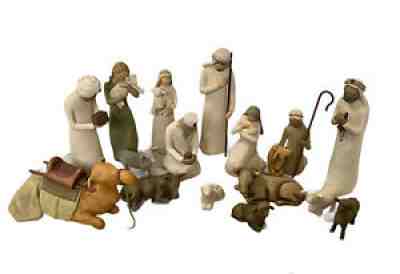 Willow Tree Demdaco Nativity Set Scene 16 Pieces